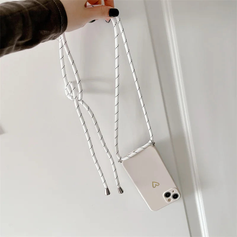 Crossbody Lanyard Silicone Phone Case