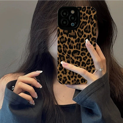 Brown Leopard Print Phone Case