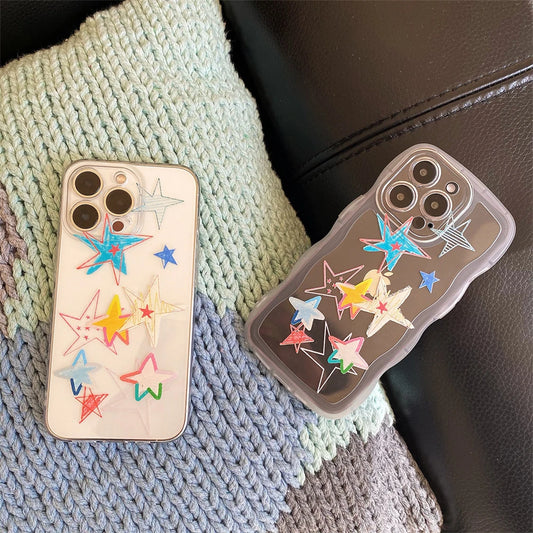 Graffiti Star Clear Phone Case