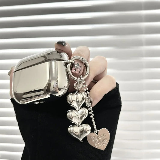 Electroplated Silver Earphone Airpod Case