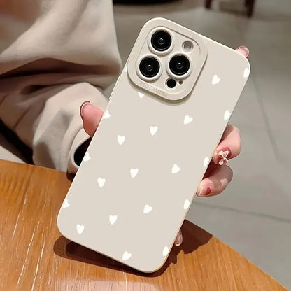 Cute Little Hearts Print Phone Case