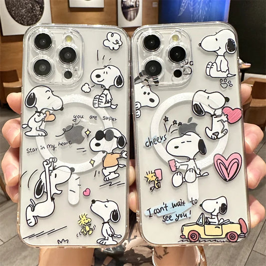 Snoopy Cute Cartoon With Magsafe Phone Case