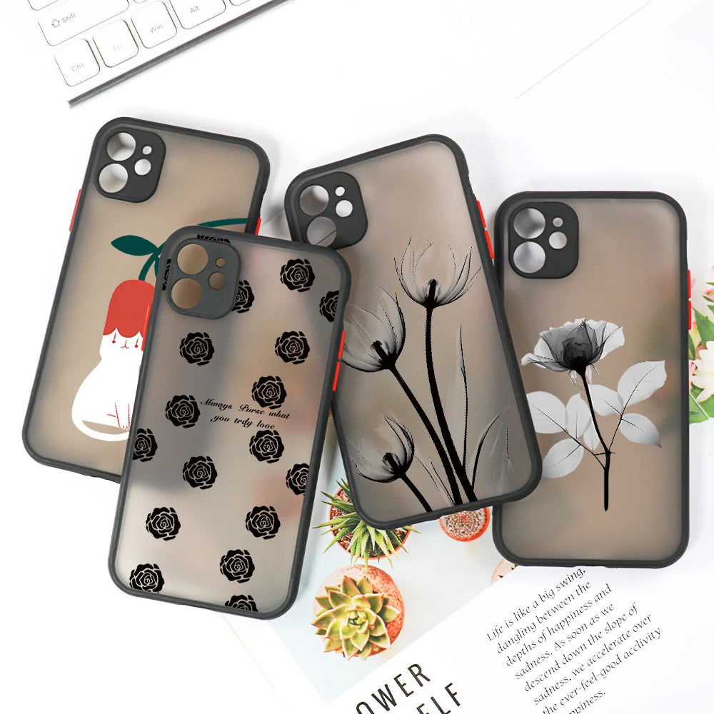 Translucent Floral Phone Case