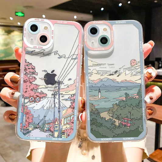 Anime Scenery Sunset Phone Case