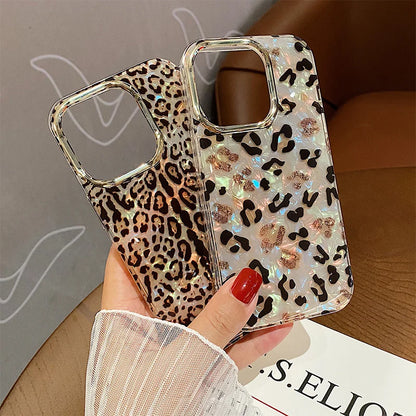 Luxury Leopard Print Glitter Phone Case