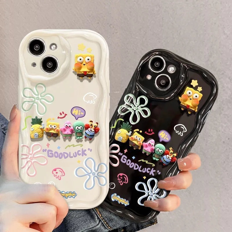 SpongeBob Friend Toy Cartoon Wave Soft Phone Case