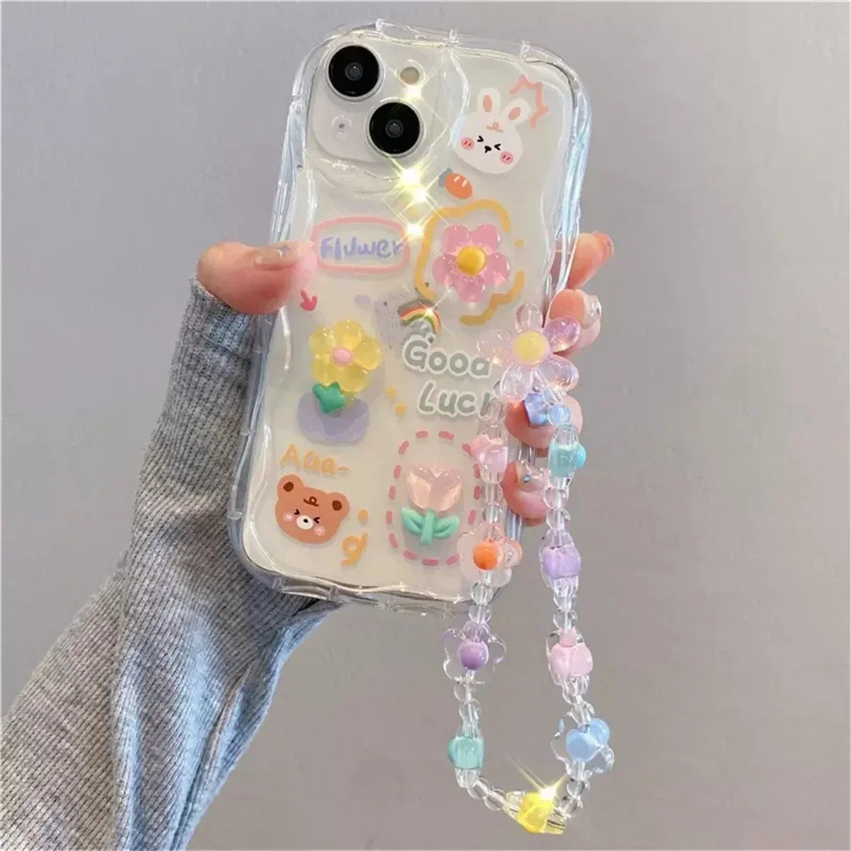 3D Bear Hang Phone Case